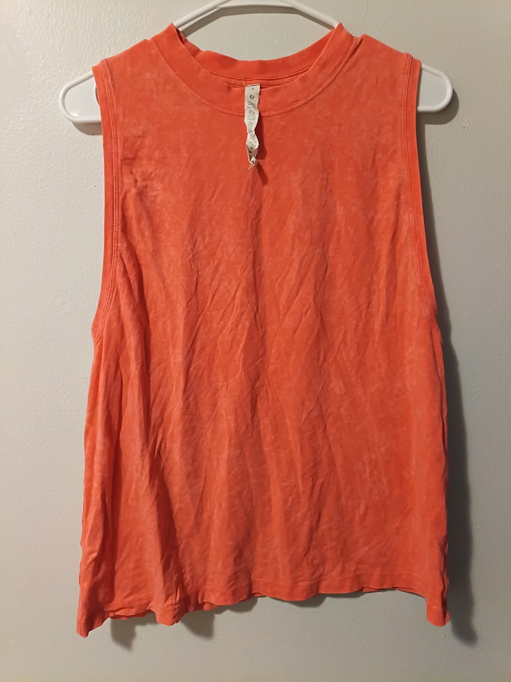 Lululemon Orange Buttery Soft Tank Top Athletic Activewear Casual Lounge Wear